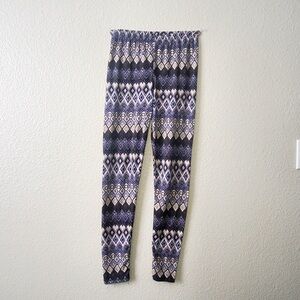 E And K Women's Blue/ Grey Soft Light Leggings Size: One Size (Small) Leggings